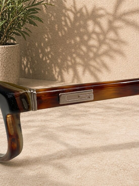 Gucci GG1504 Eyeglass Frames Tortoise Brown Italy Vintage RX Optical Glasses main image 5